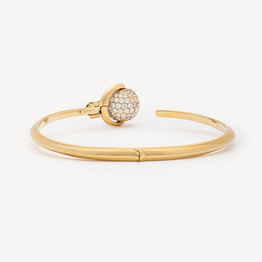 Nyima Mini Cuff Gold Diamond Bracelet