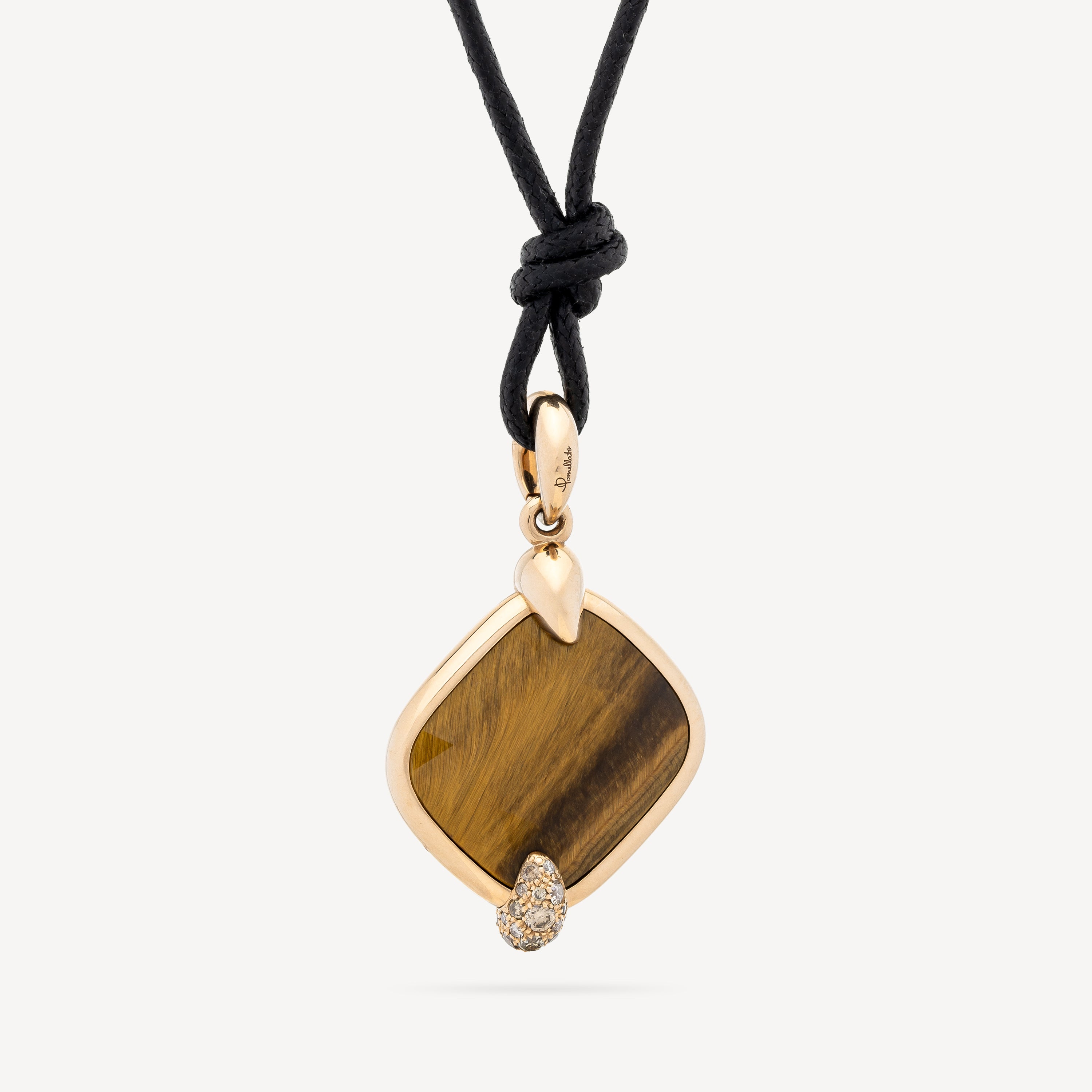 Ritratto Medium Tiger Eye Pendant