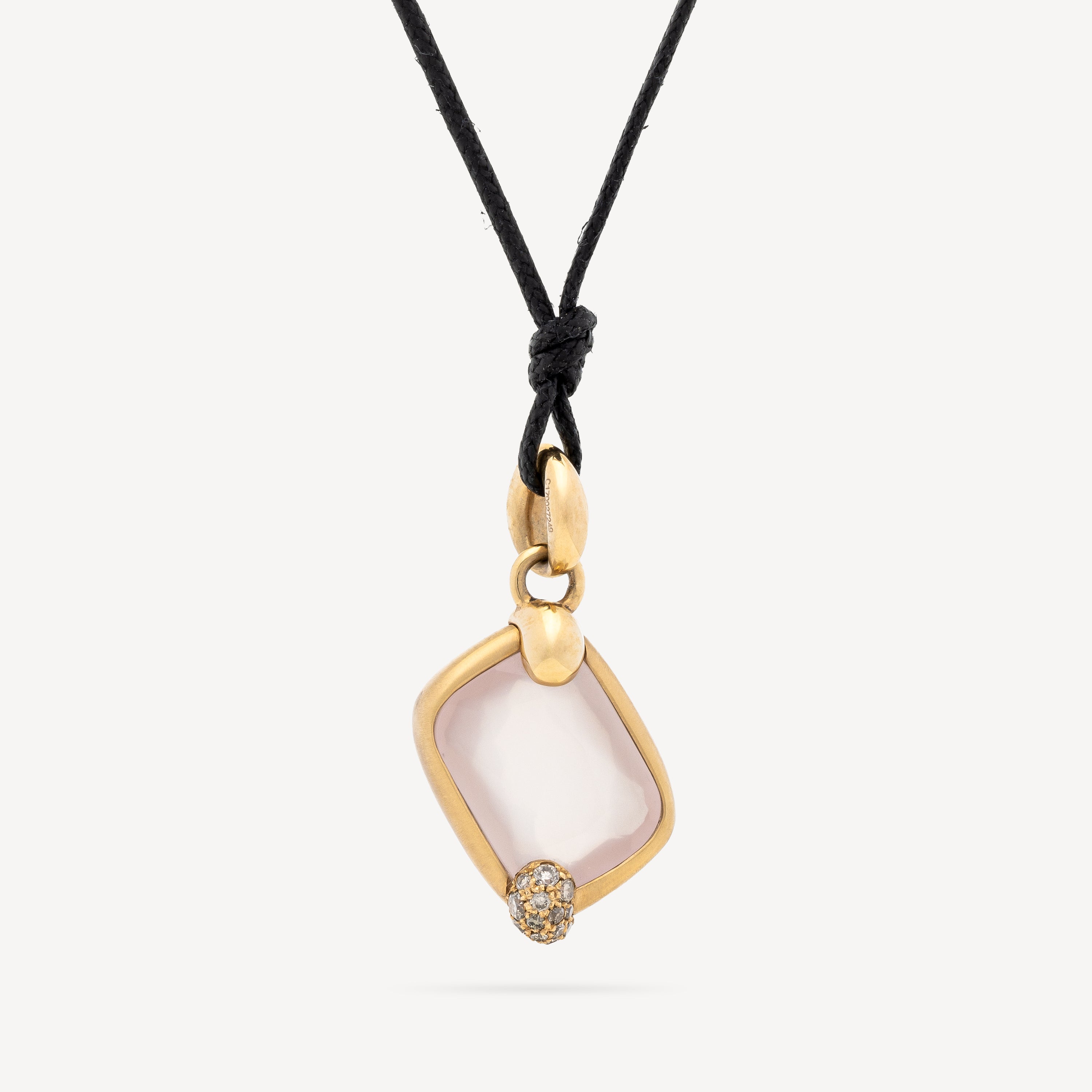 Ritratto Small Rose Quartz Pendant