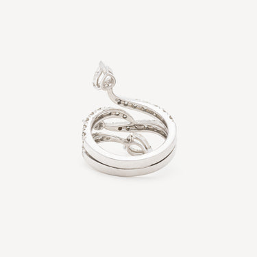 Snake Ring White Gold