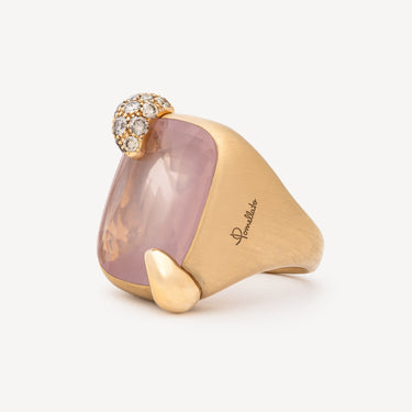 Ritratto Medium Rose Quartz Ring