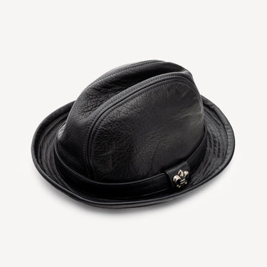 Black Leather Hat