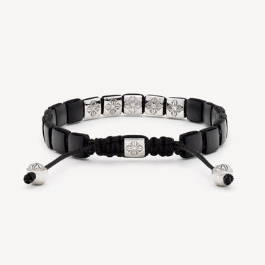 Black and White Ceramic Lock Bracelet