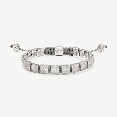 Bracelet Lock White Gold Pavé White Diamonds