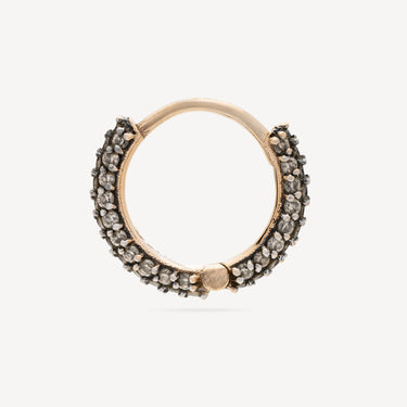 Hoop Rose Gold Diamonds Champagnes