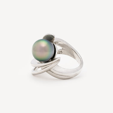 Tahitian Pearl Silver Ring