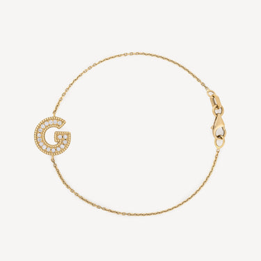 Bracelet Letter G Diamants