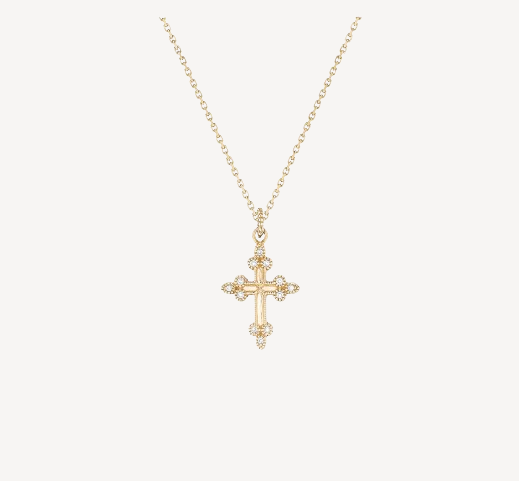 Devotion necklace Yellow gold Diamonds