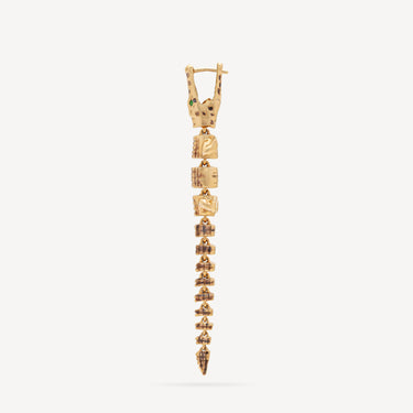 Vertebrae Bite Alligator Earring