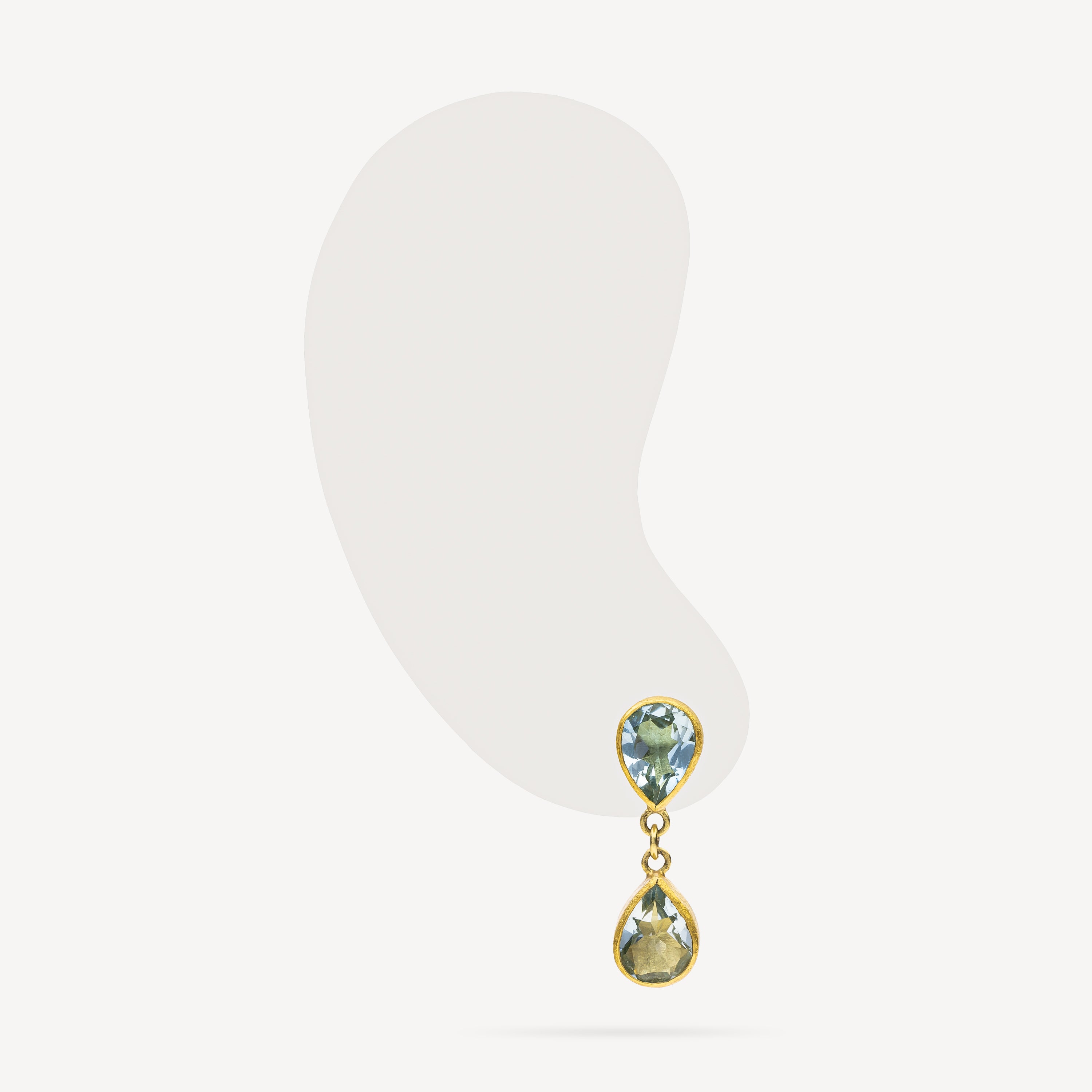 Aquamarine Drops Dangle Earrings