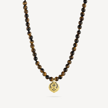 Star Sign Taurus Tiger Eye Sapphire necklace