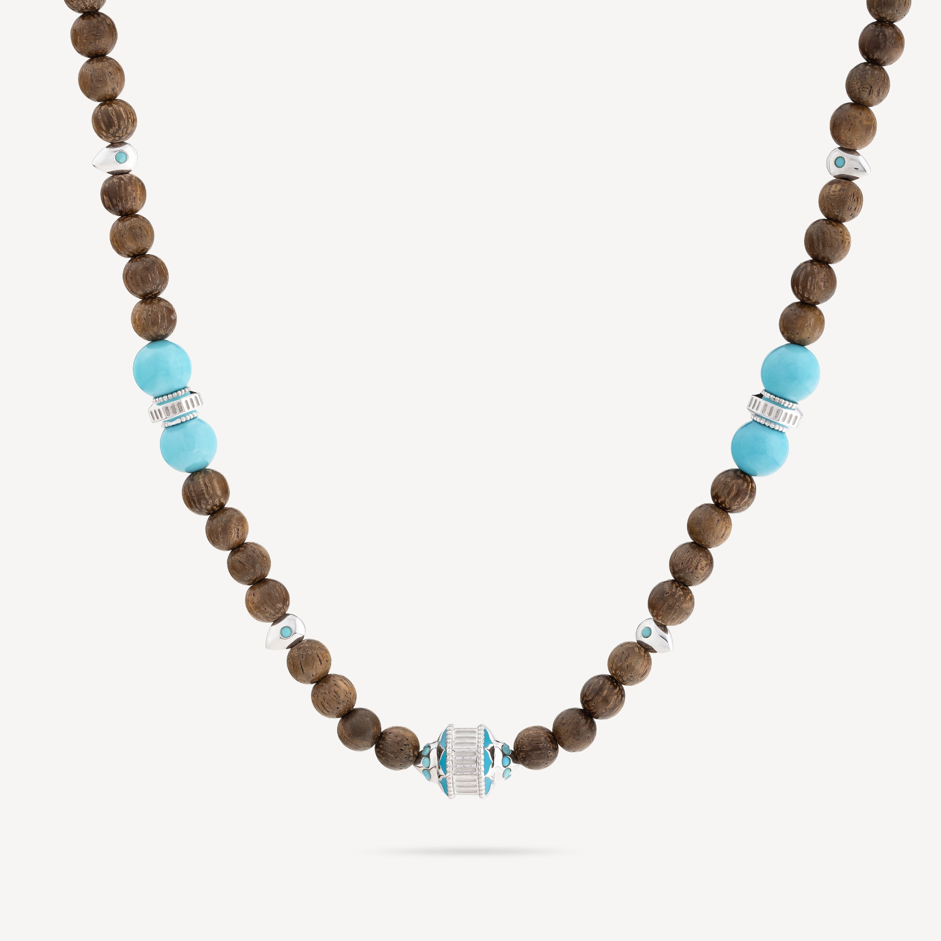 Eonia Turquoise Wood Necklace