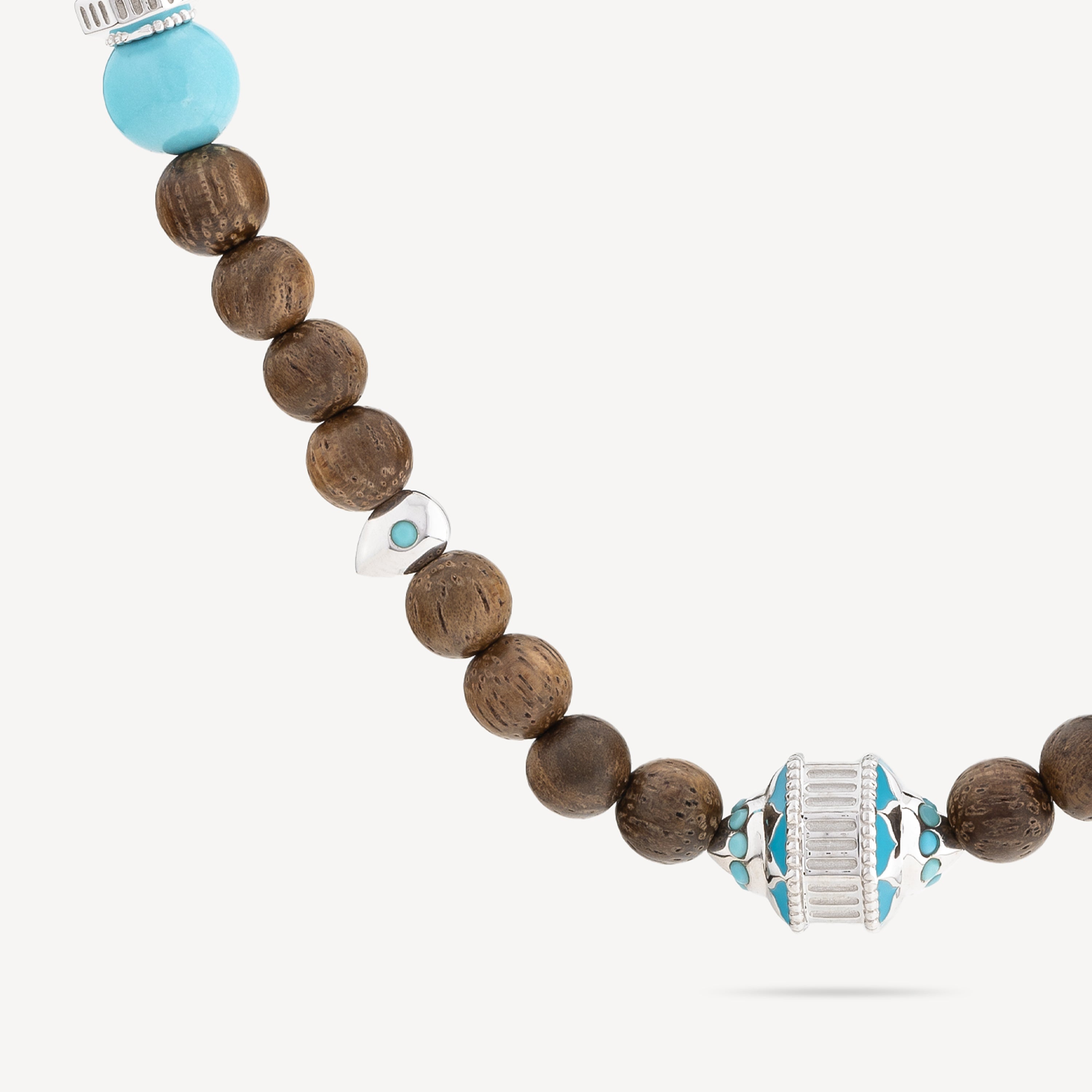 Eonia Turquoise Wood Necklace