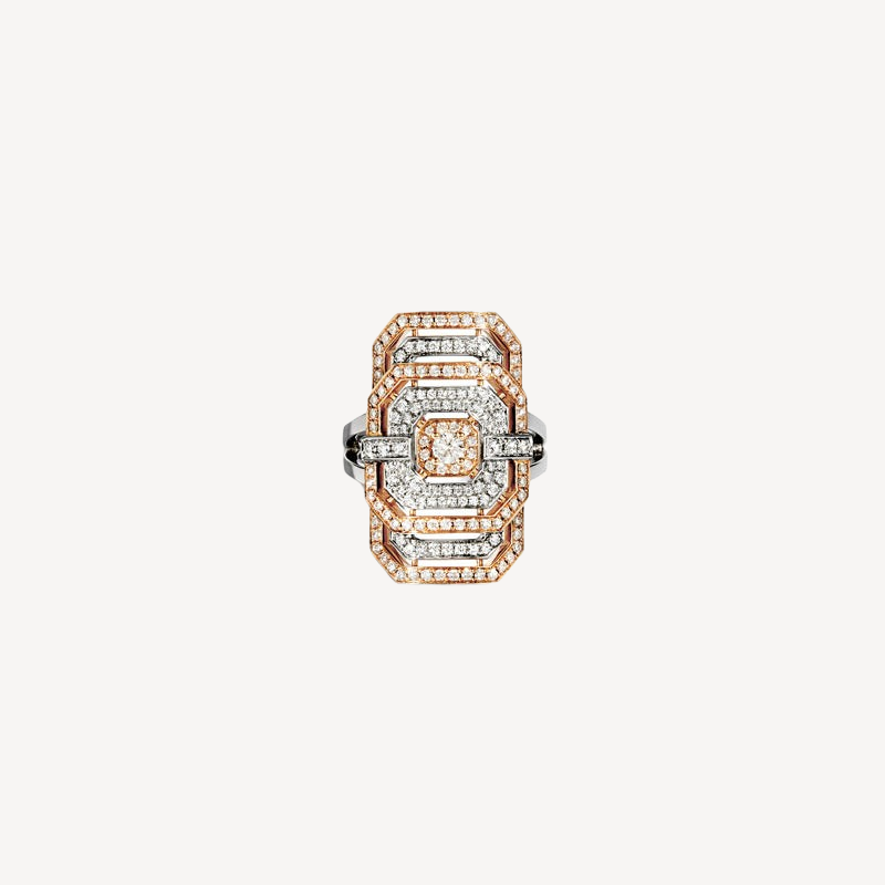 Ring My Way Rose Gold Diamonds