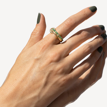 Ceres Emerald Gold Ring