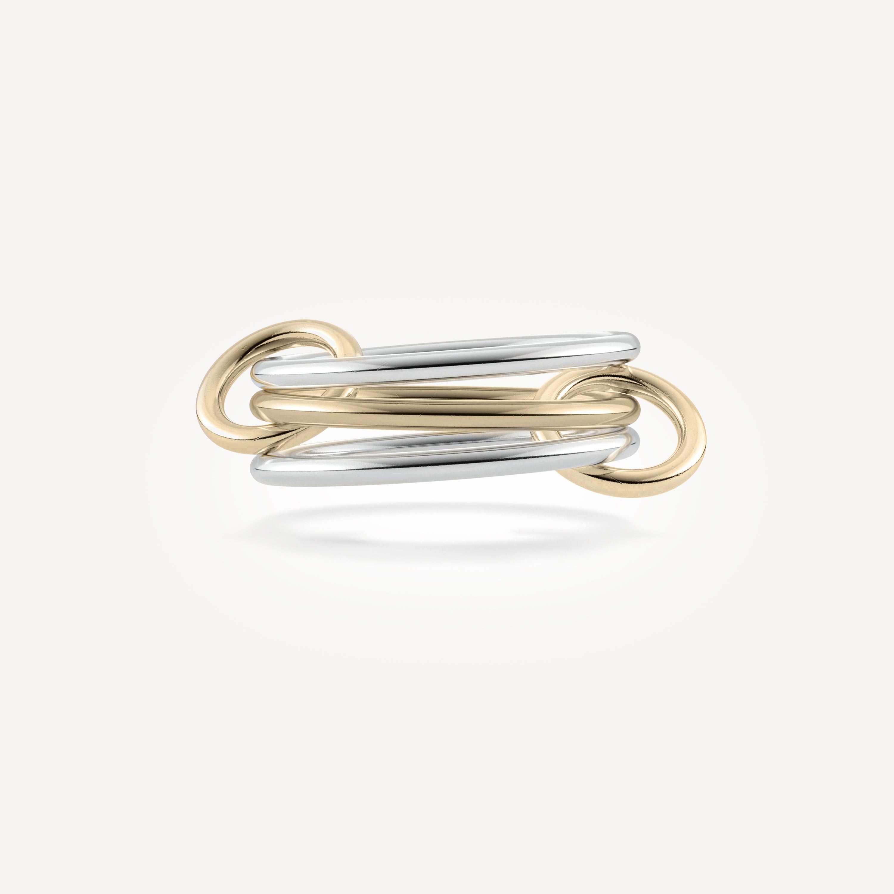 Solarium 3-Ring Gold Silver Ring