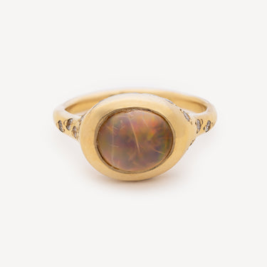 Interstellar Opal Diamond Ring