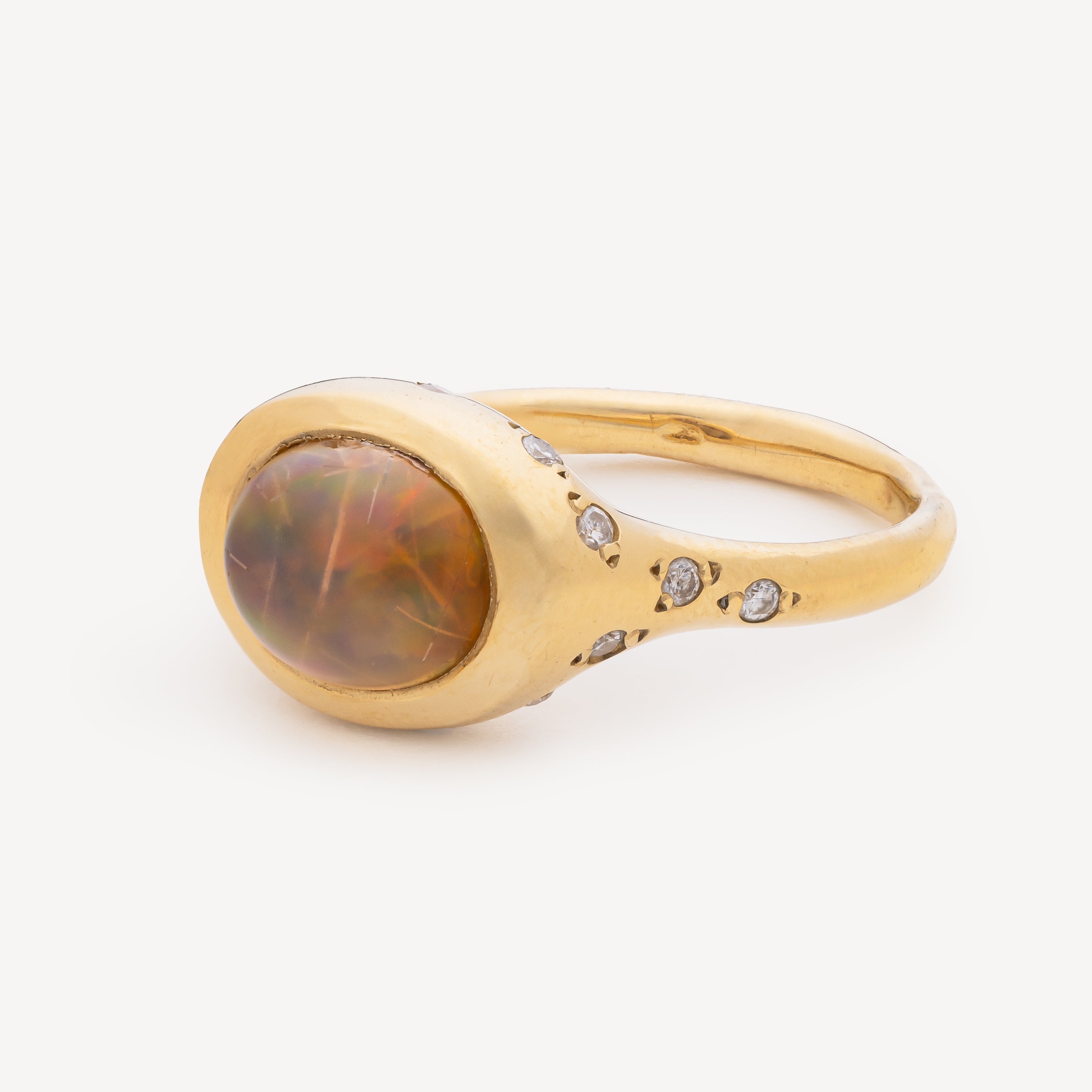 Interstellar Opal Diamond Ring