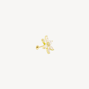 Piercing Stud Flower Star PM Yellow Gold