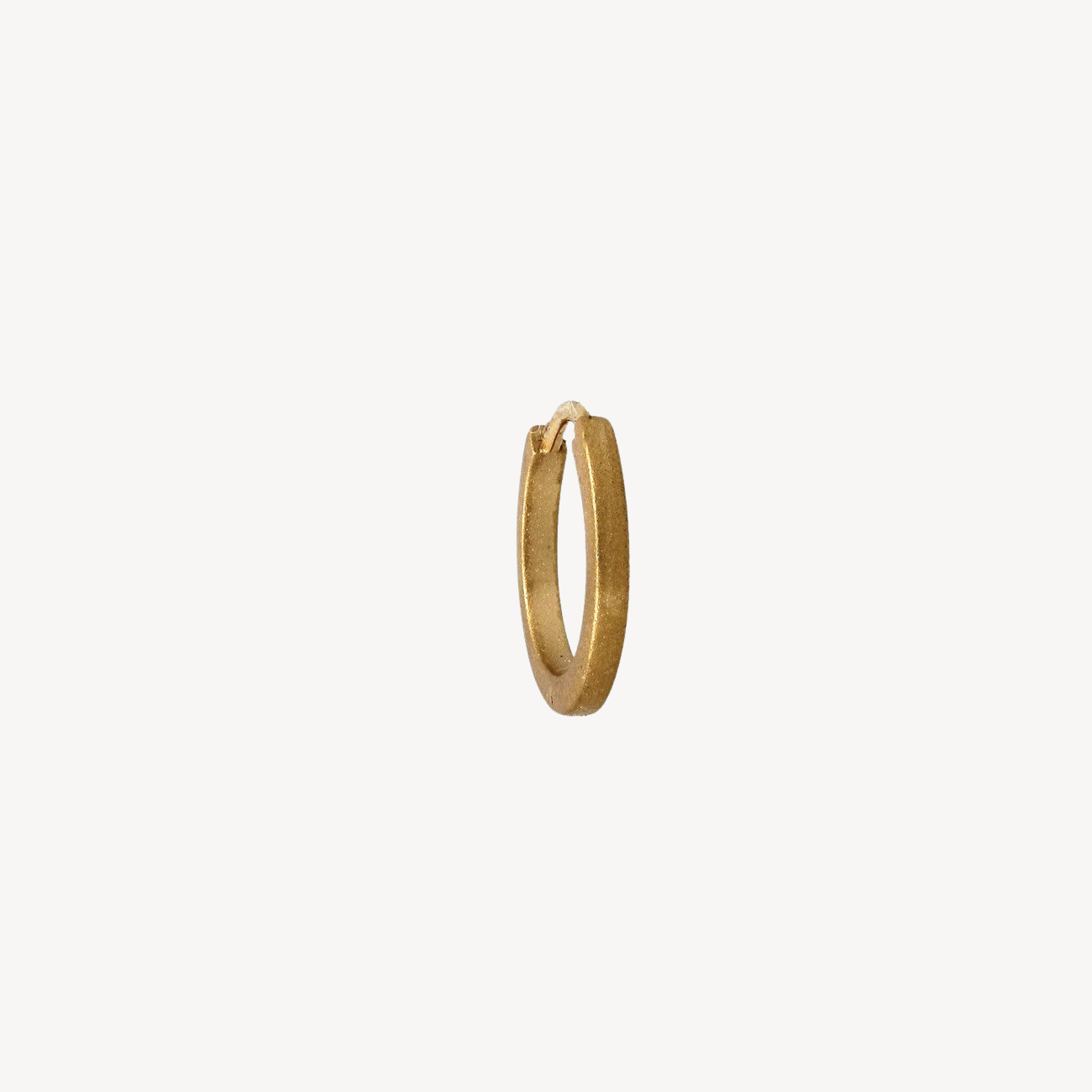 Piercing Hoop Yellow Gold 9.5mm Matt Finish