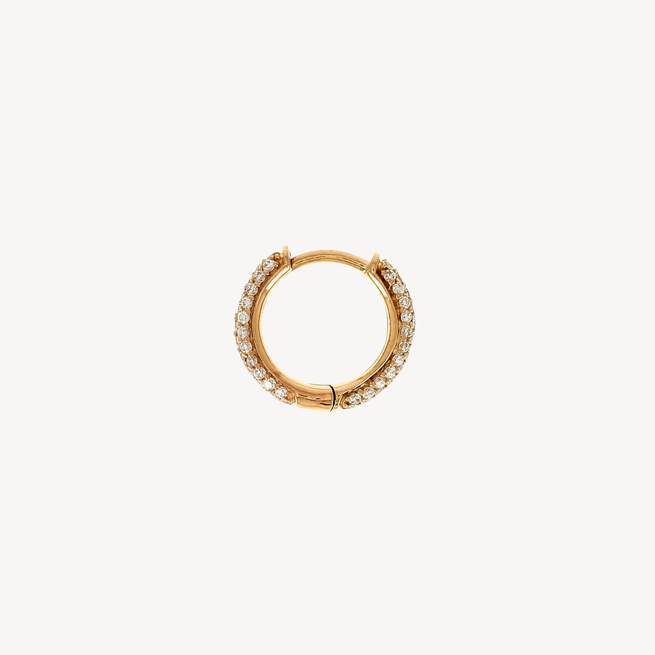 Piercing Hoop Pavé 68 Diamonds Rose Gold