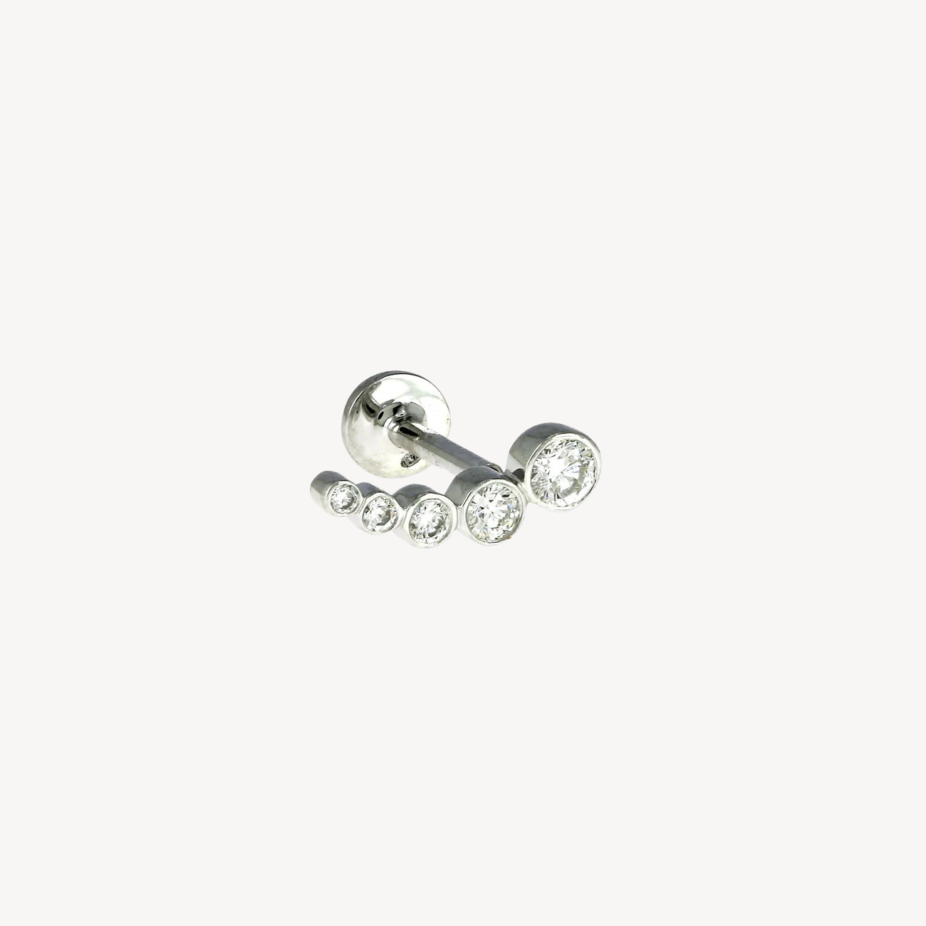 Piercing Stud Dégradé Cinq Brillants