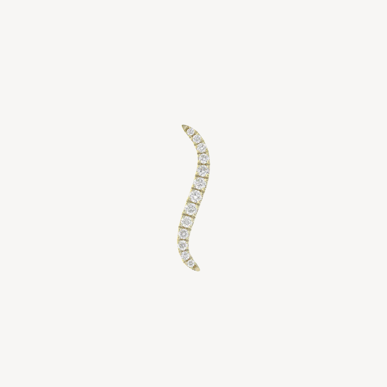 Earring Pin S Diamonds Yellow Gold