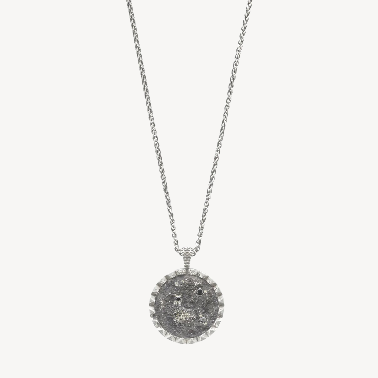 Moon in Circle necklace