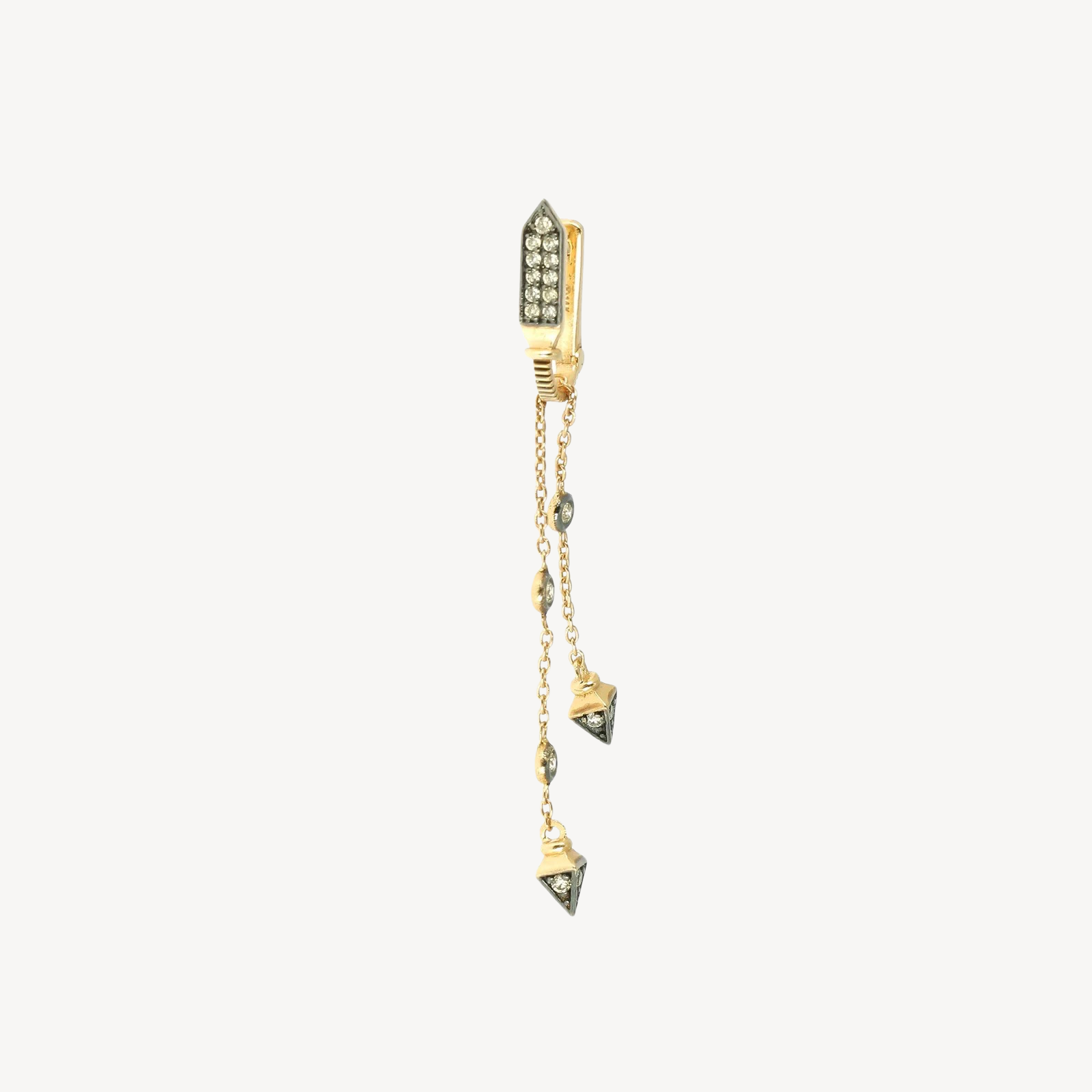 Champagne Diamond Dangling earring