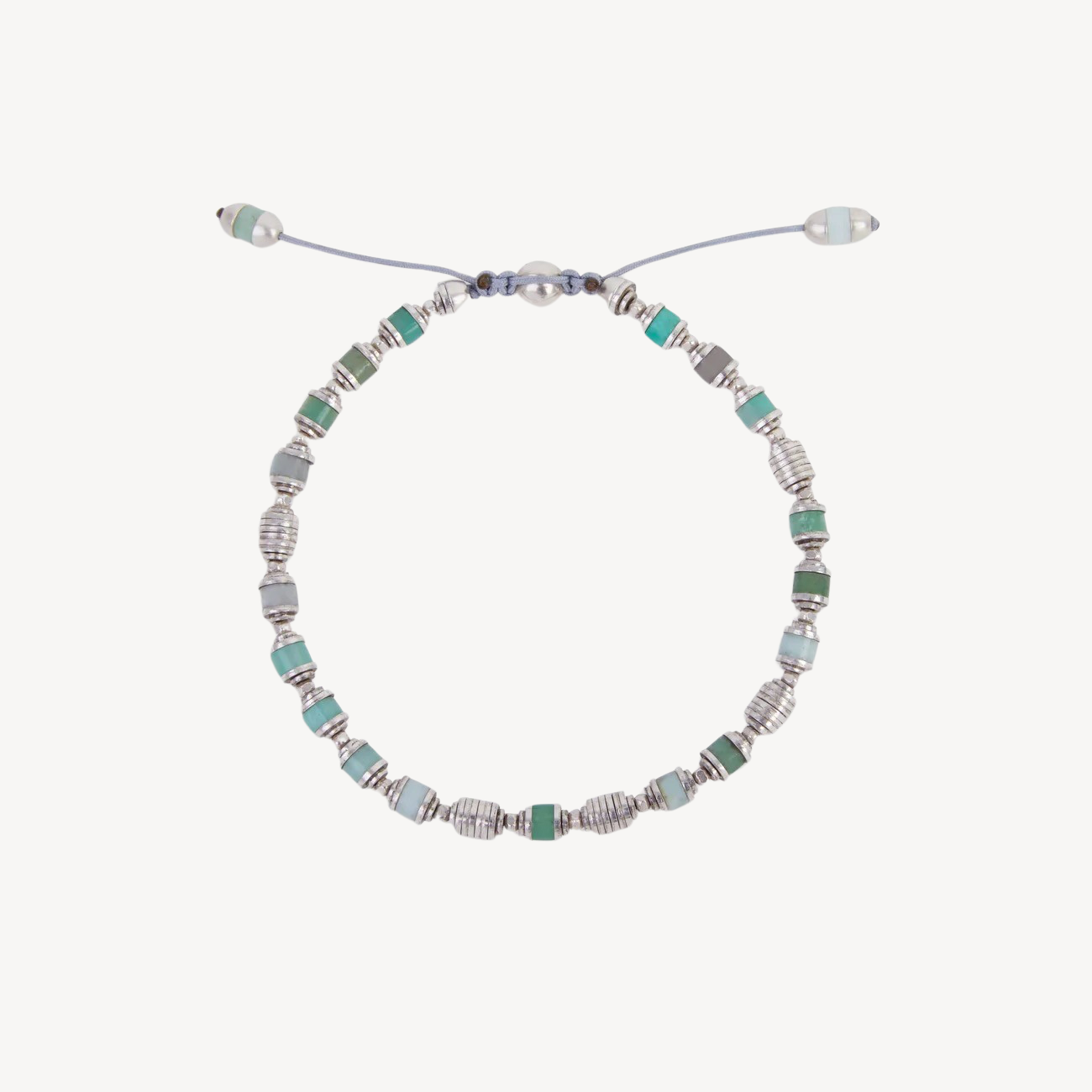 Saguaro Silver Chrysoprase Gemstone Bracelet