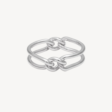 Unity Curb 6mm Bangle Silver Medium