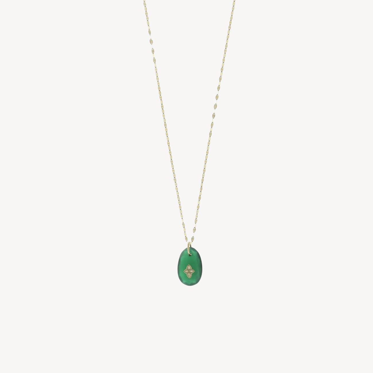 Gaïa n°1 Green Onyx necklace