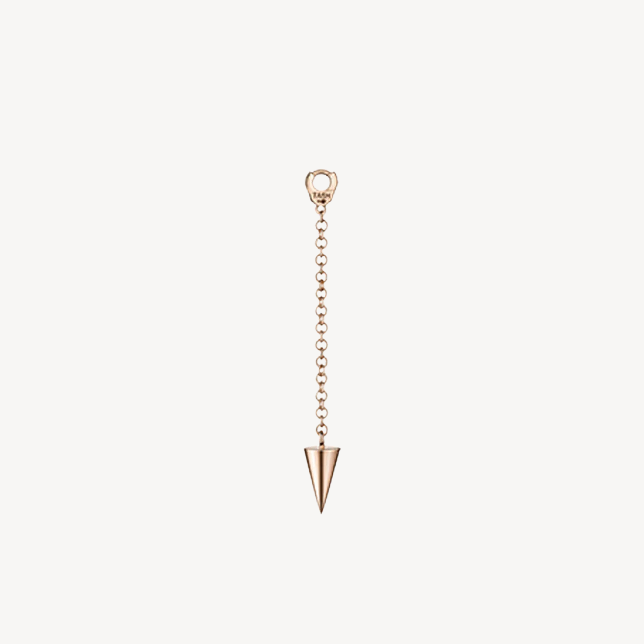 Charm Pendulum with Short Spike Rose Gold