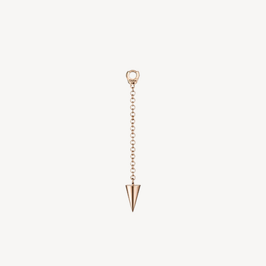 Charm Pendulum with Short Spike Rose Gold