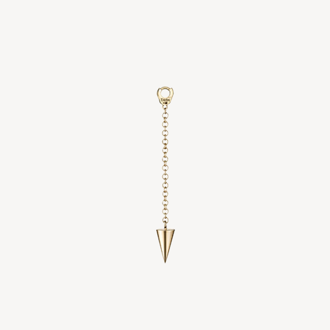 Charm Pendulum with Short Spike Yellow gold