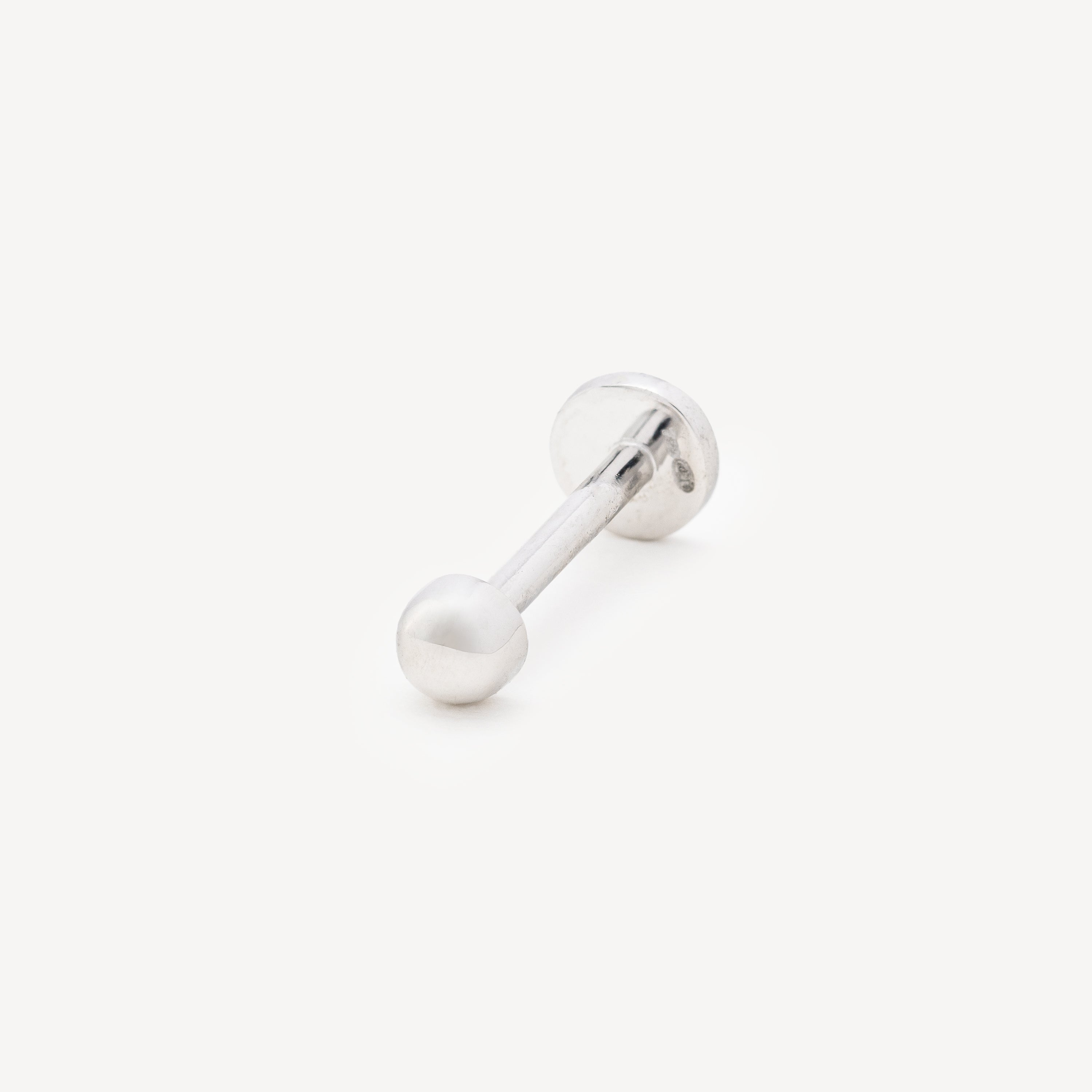 Piercing Stud White Gold Ball