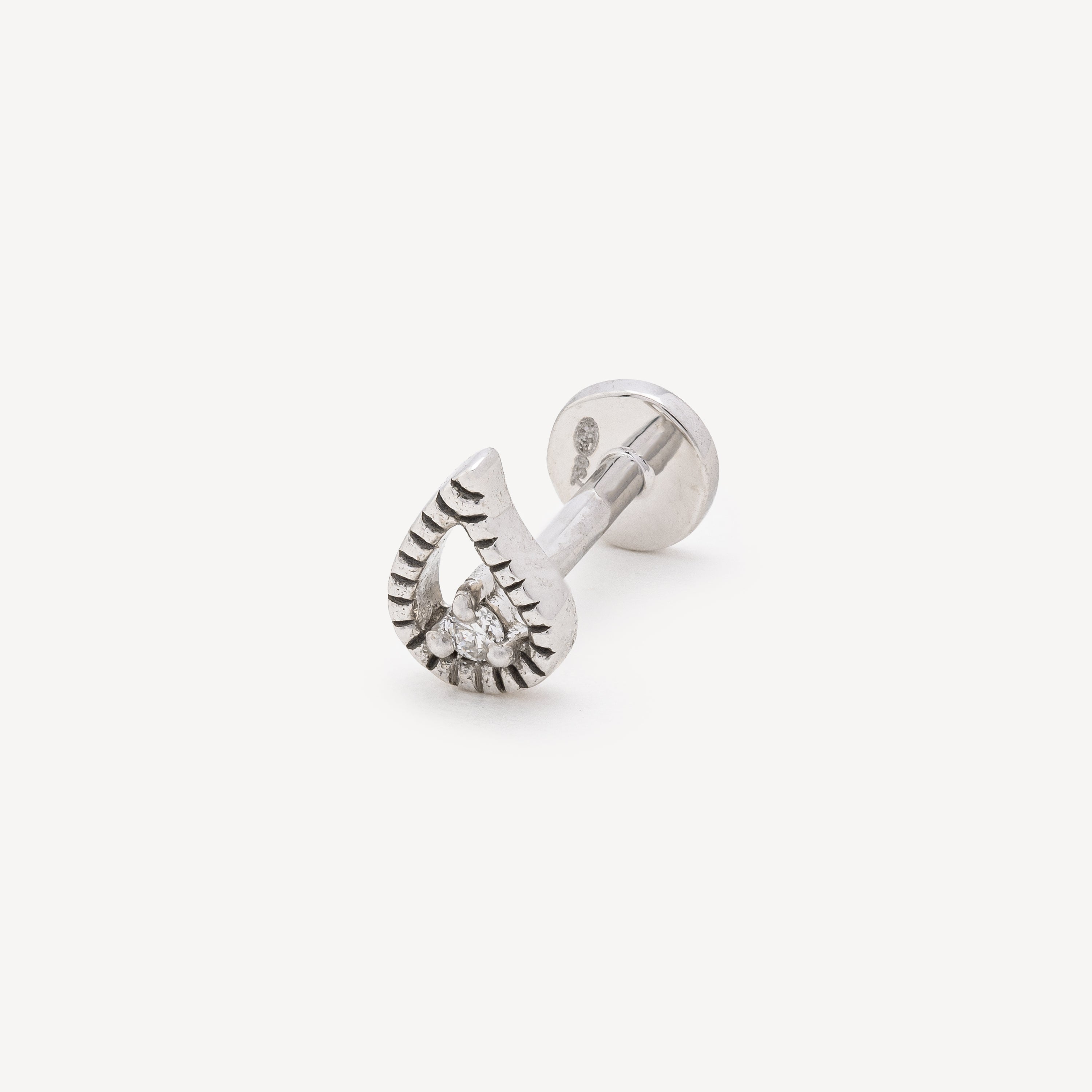 Piercing Stud Kashmere One diamond White gold