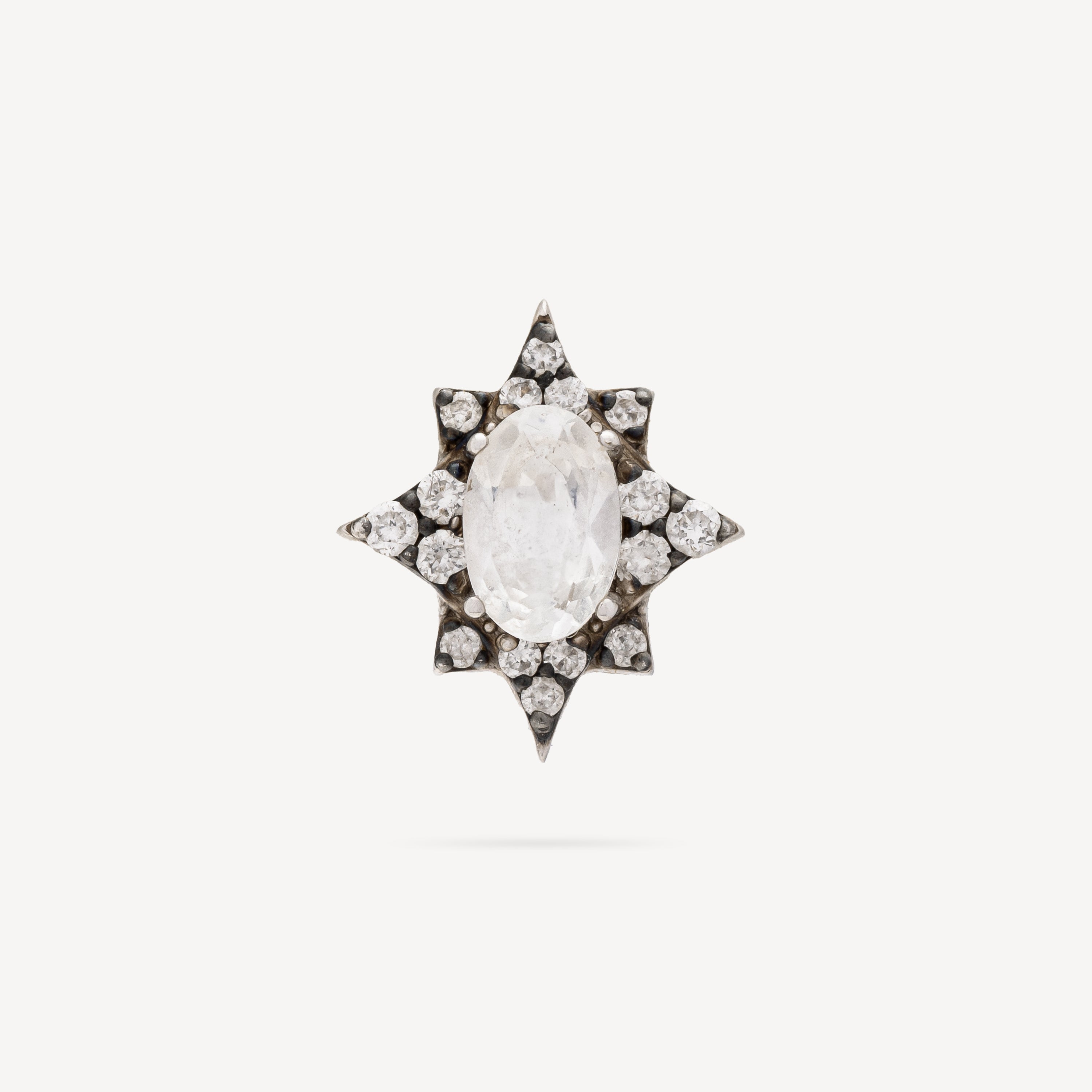 Earring Minor Star of Nyx White Gold