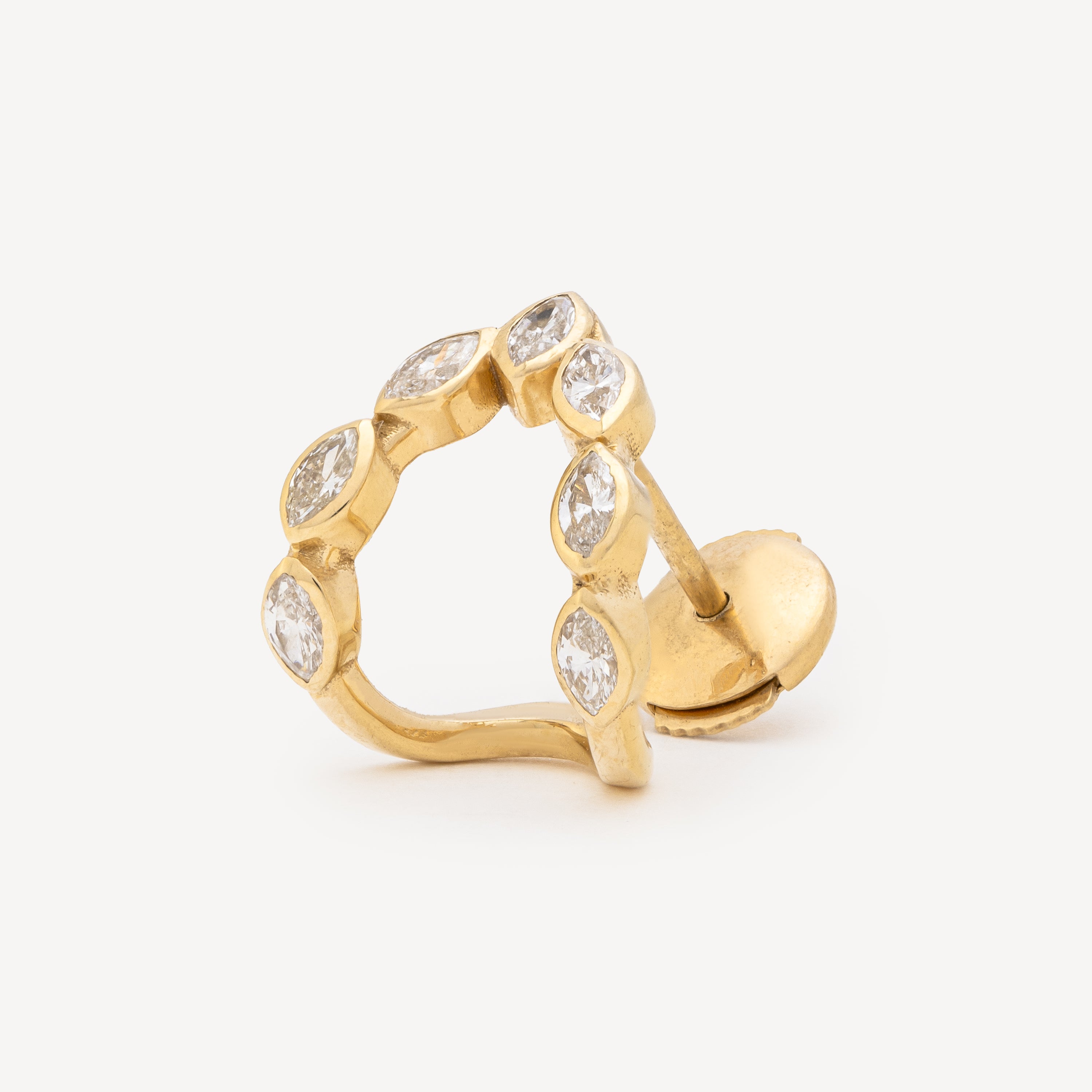 Wishbone Medium Earring Yellow Gold