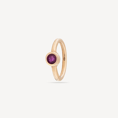 Hoop 8mm Ruby Set Closed 2.5mm Rose Gold