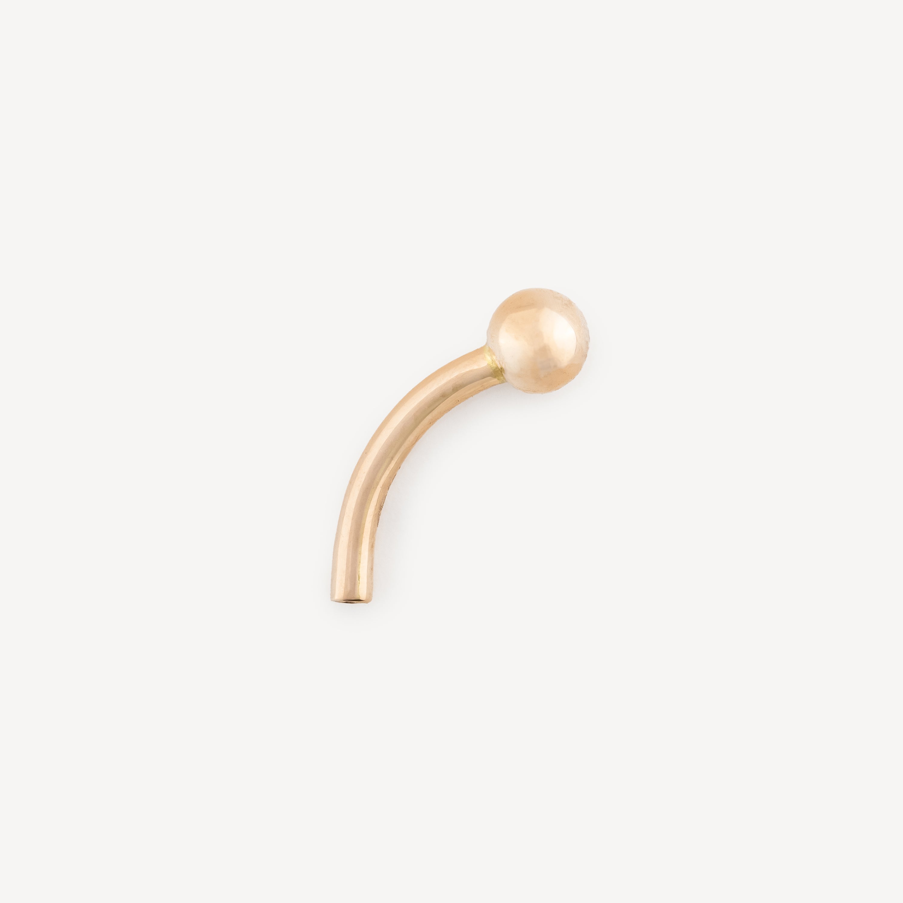 Tube Navel Piercing 10mm Rose Gold