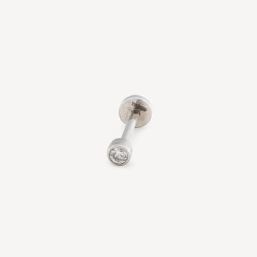 Piercing Stud Diamond 2.5mm White Gold