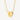 Agape heart necklace Yellow gold