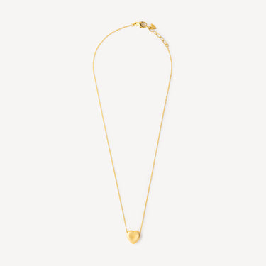 Agape heart necklace Yellow gold