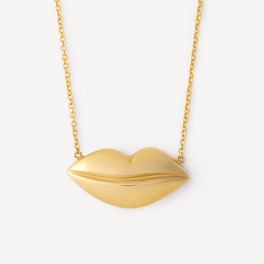 Kiss Yellow Gold Necklace