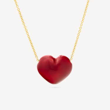 Collier Red Bubble Heart