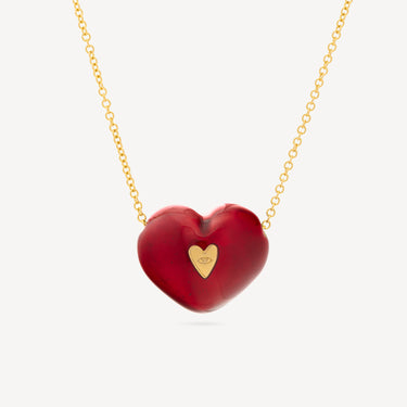 Collier Red Bubble Heart