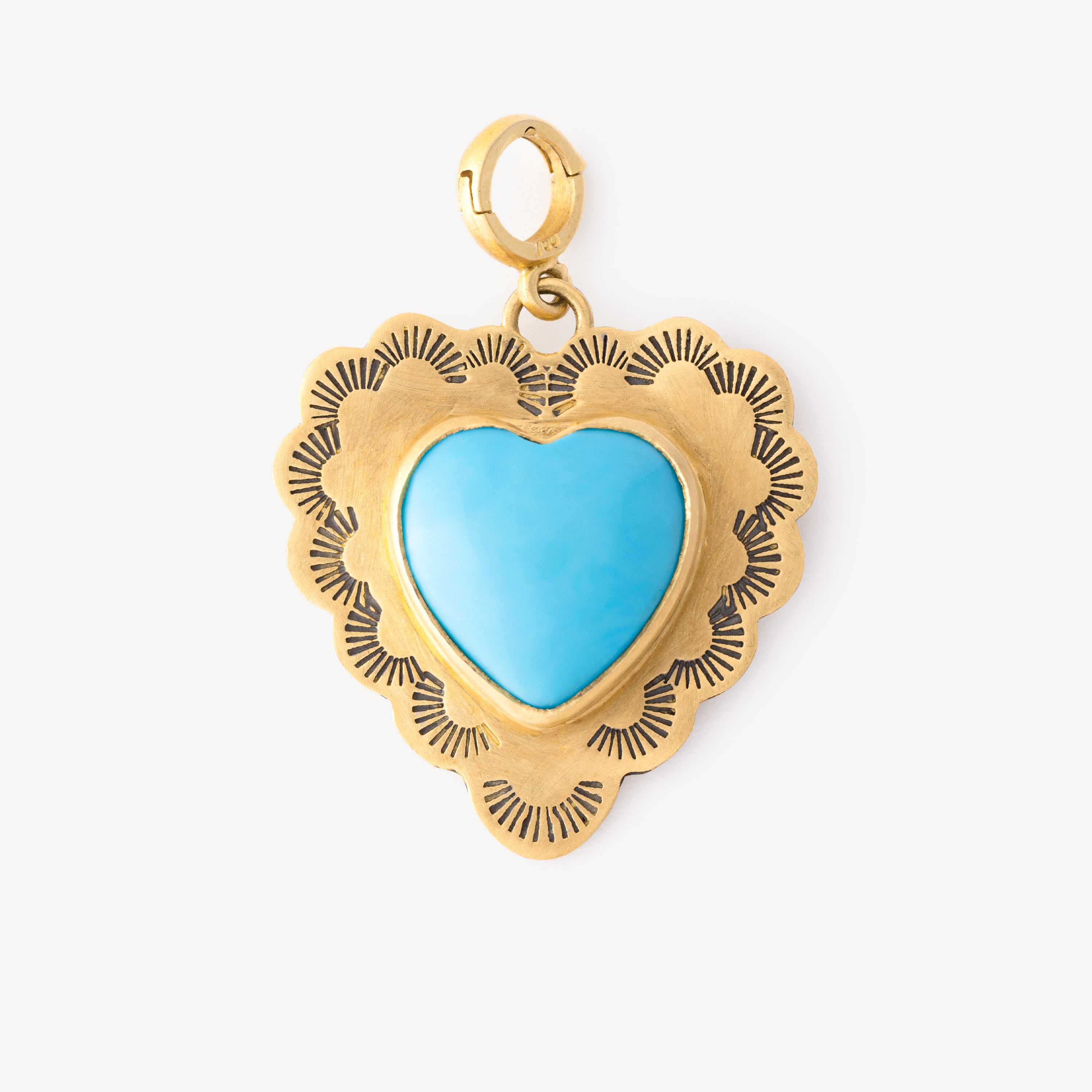 Fedra Turquoise Heart Charm