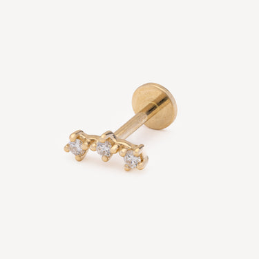 Brooklyn Diamond and Gold Earring