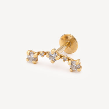 Liberty Diamond and Gold Earring